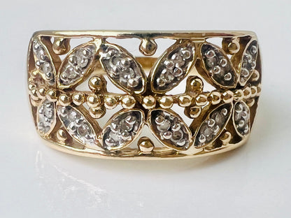 9ct Gold Diamond Ring