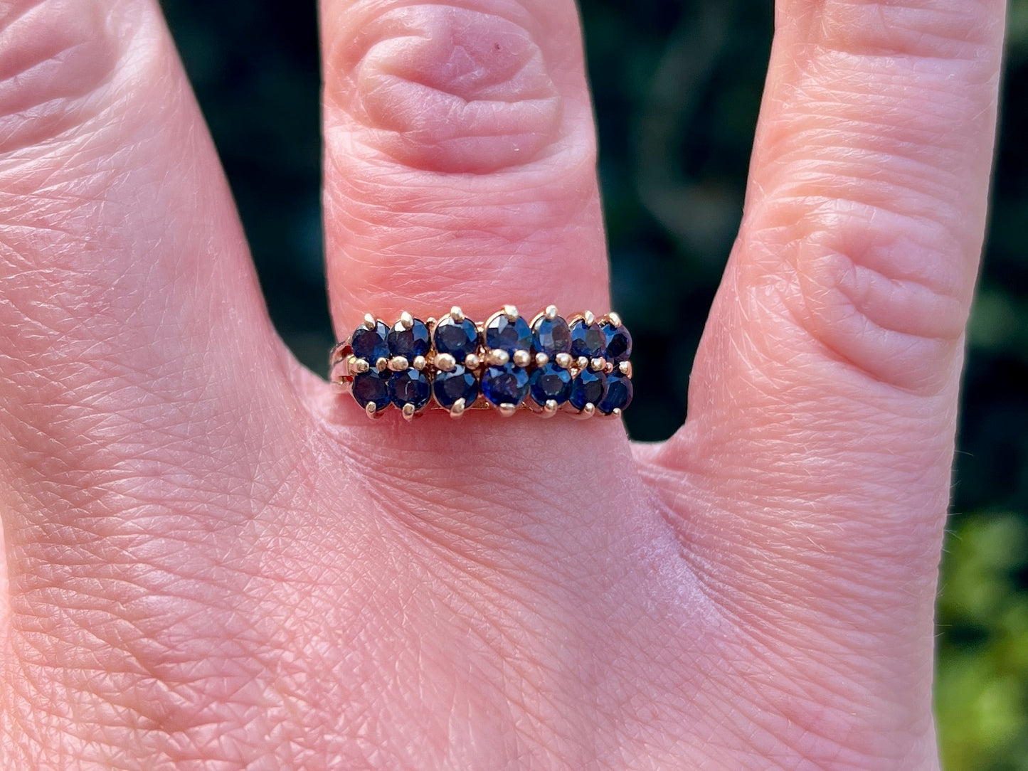 Vintage 9ct Gold Sapphire Ring