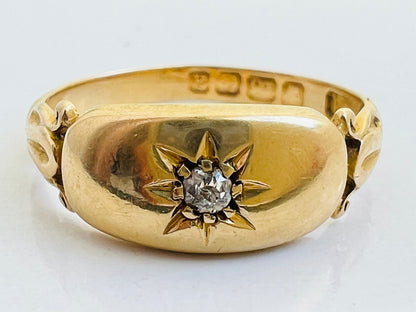 Antique Victorian 18ct Gold Diamond Ring