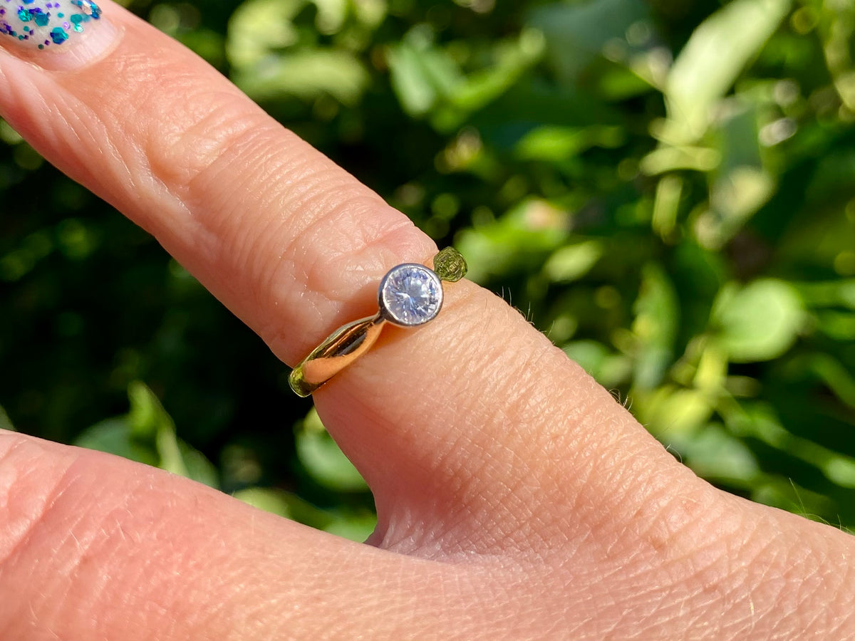 Vintage 18ct Gold Diamond Solitaire Ring
