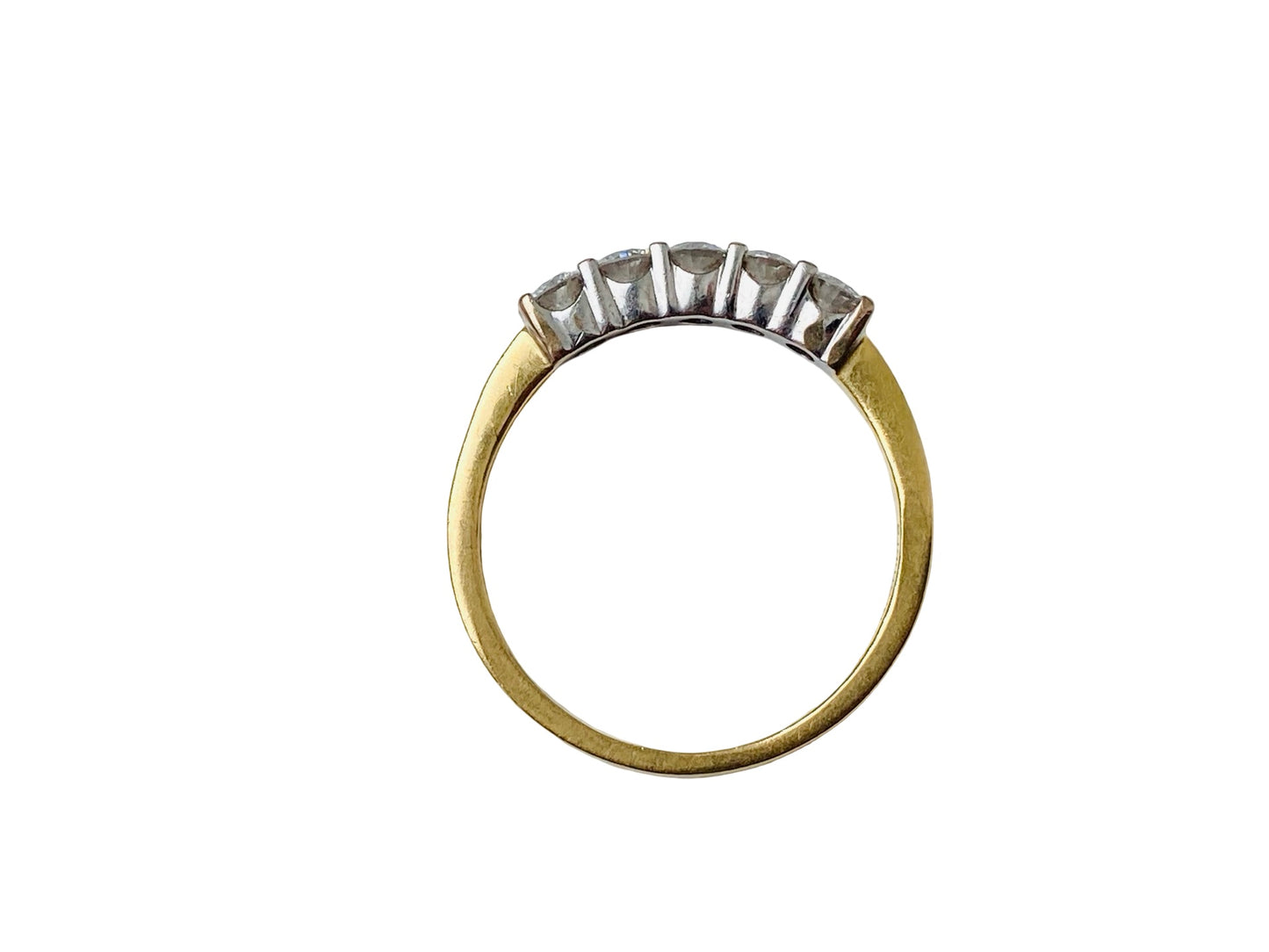 Vintage 18ct Gold Five-Stone Diamond Ring