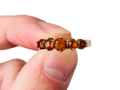 Vintage 9ct Gold Citrine Ring