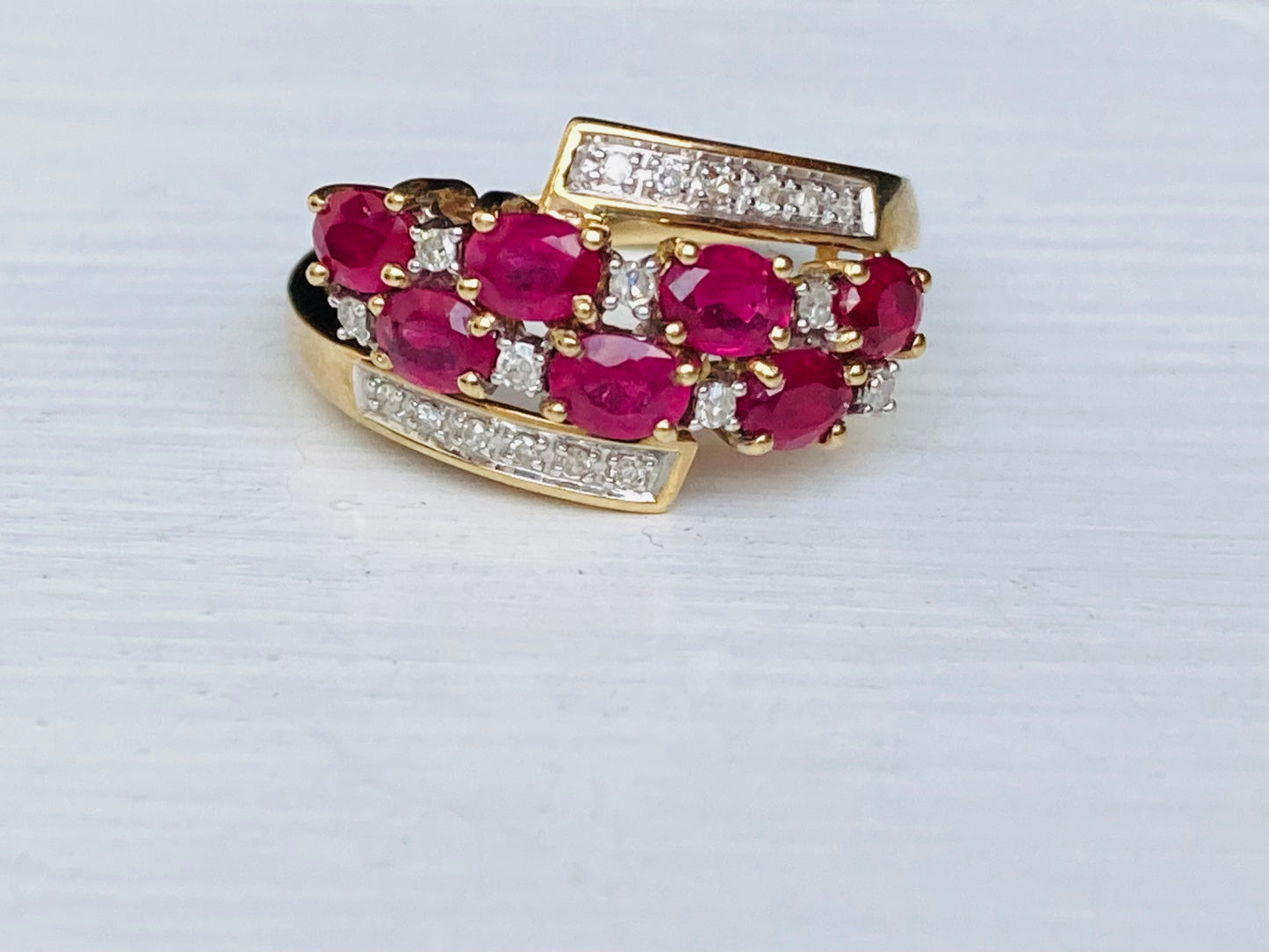 9ct Gold Ruby & Diamond Ring