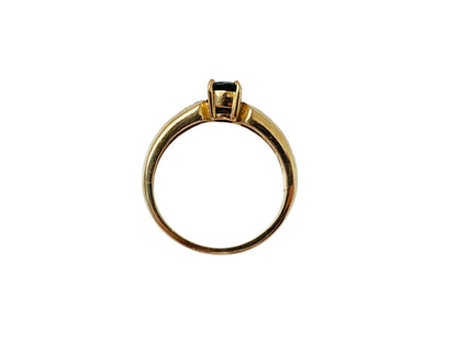9ct Gold Diopside & Zircon Ring