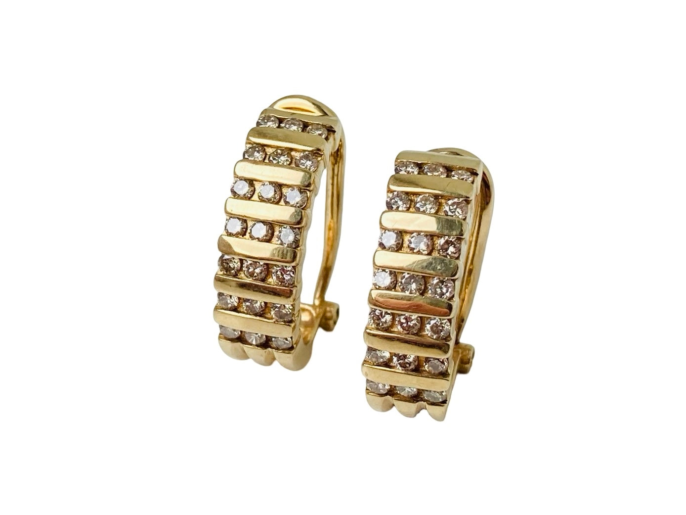 9ct Gold Diamond Earrings