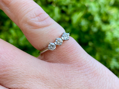 18ct Gold Three-Stone Diamond Ring