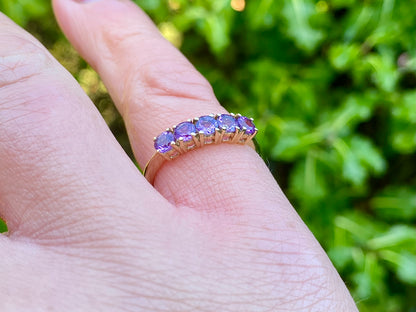 9ct Gold Amethyst Ring