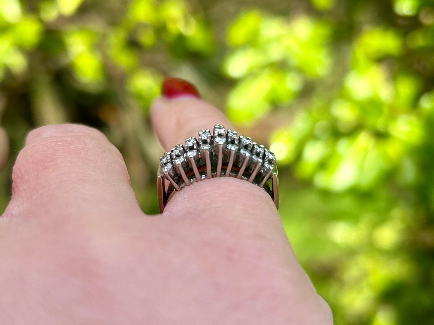 Vintage 9ct Gold Diamond Ring
