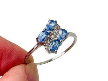9ct Gold Sapphire & Diamond Ring