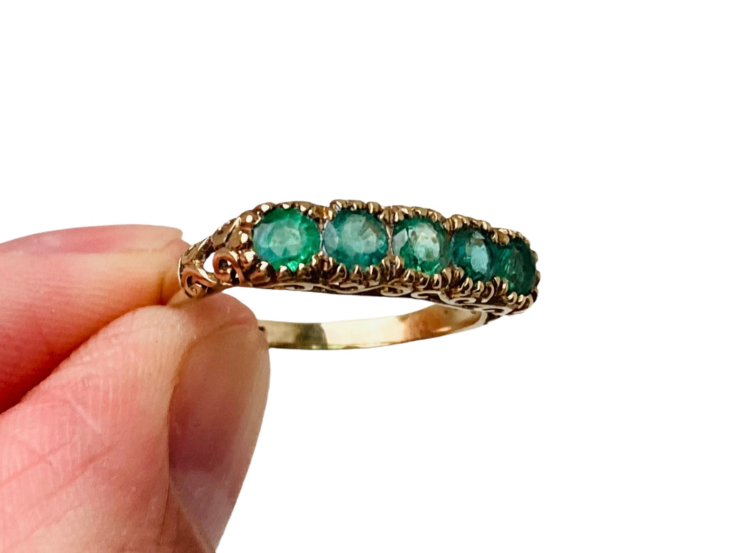 9ct Gold Emerald Ring