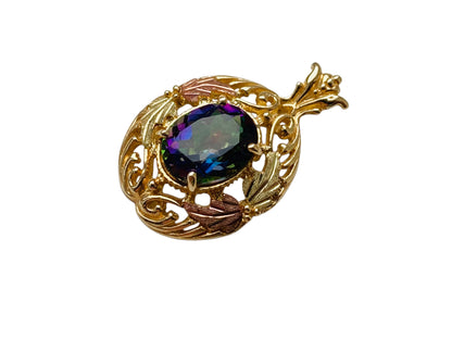 9ct Gold Mystic Topaz Pendant