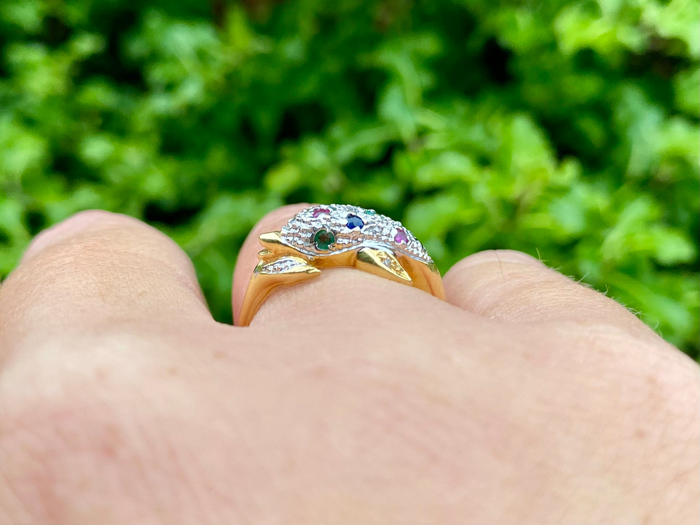 Vintage 18ct Gold Dolphin Ring