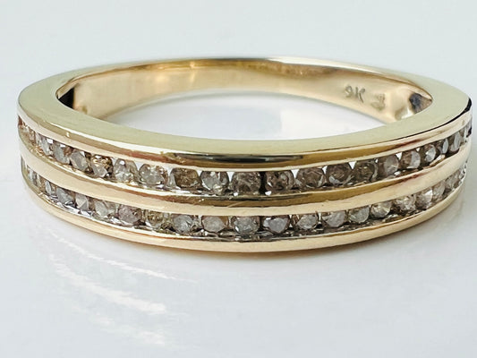 9ct Gold Diamond Ring
