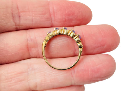 9ct Gold Tanzanite & Diamond Ring