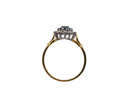 18ct Gold Sapphire & Diamond Ring