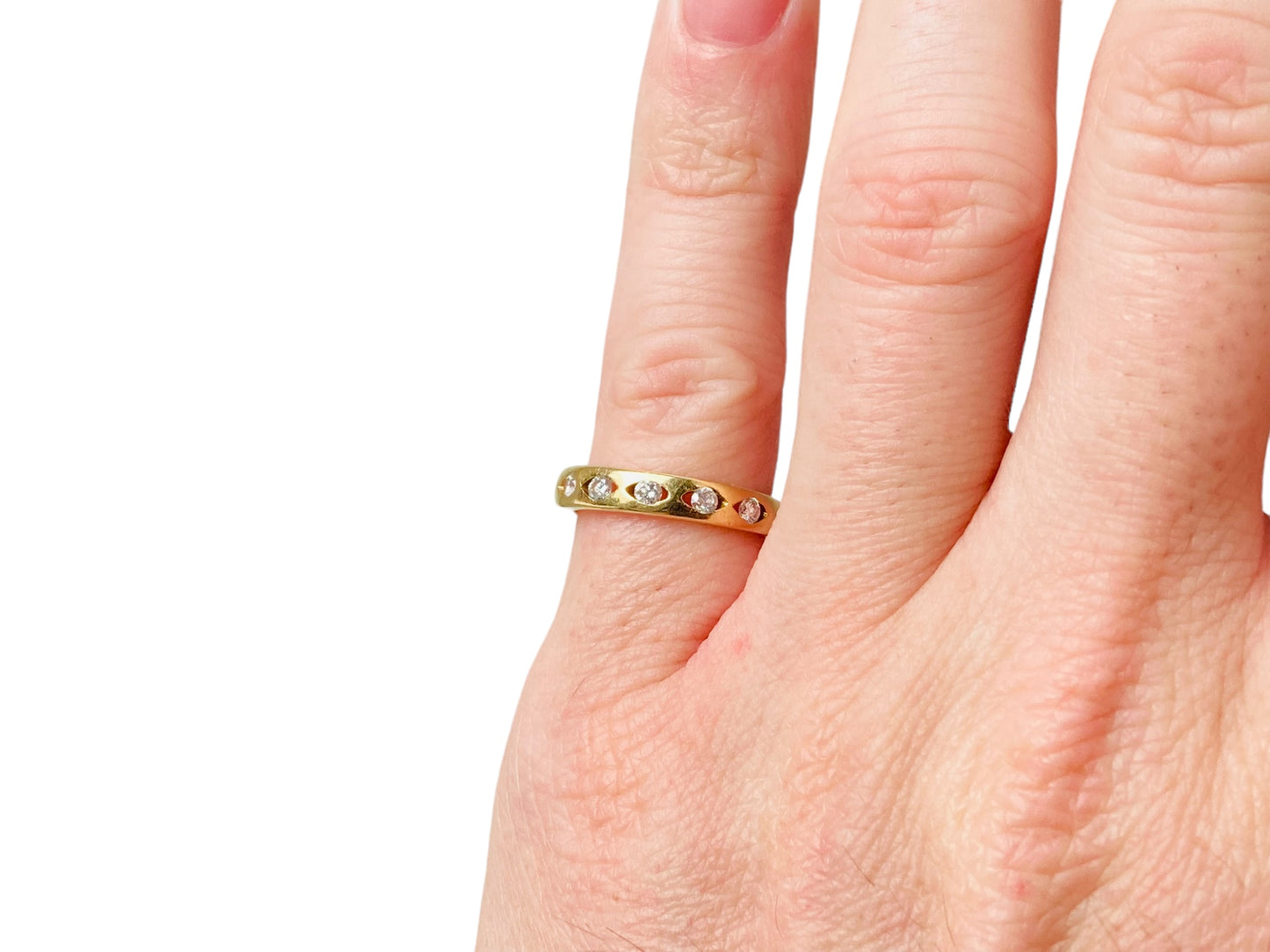 18ct Gold Diamond Band Ring