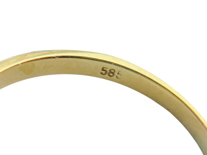 14ct Gold Emerald & Diamond Ring