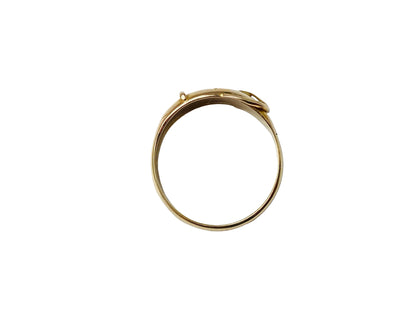 Antique 18ct Gold Belt Buckle Diamond Ring