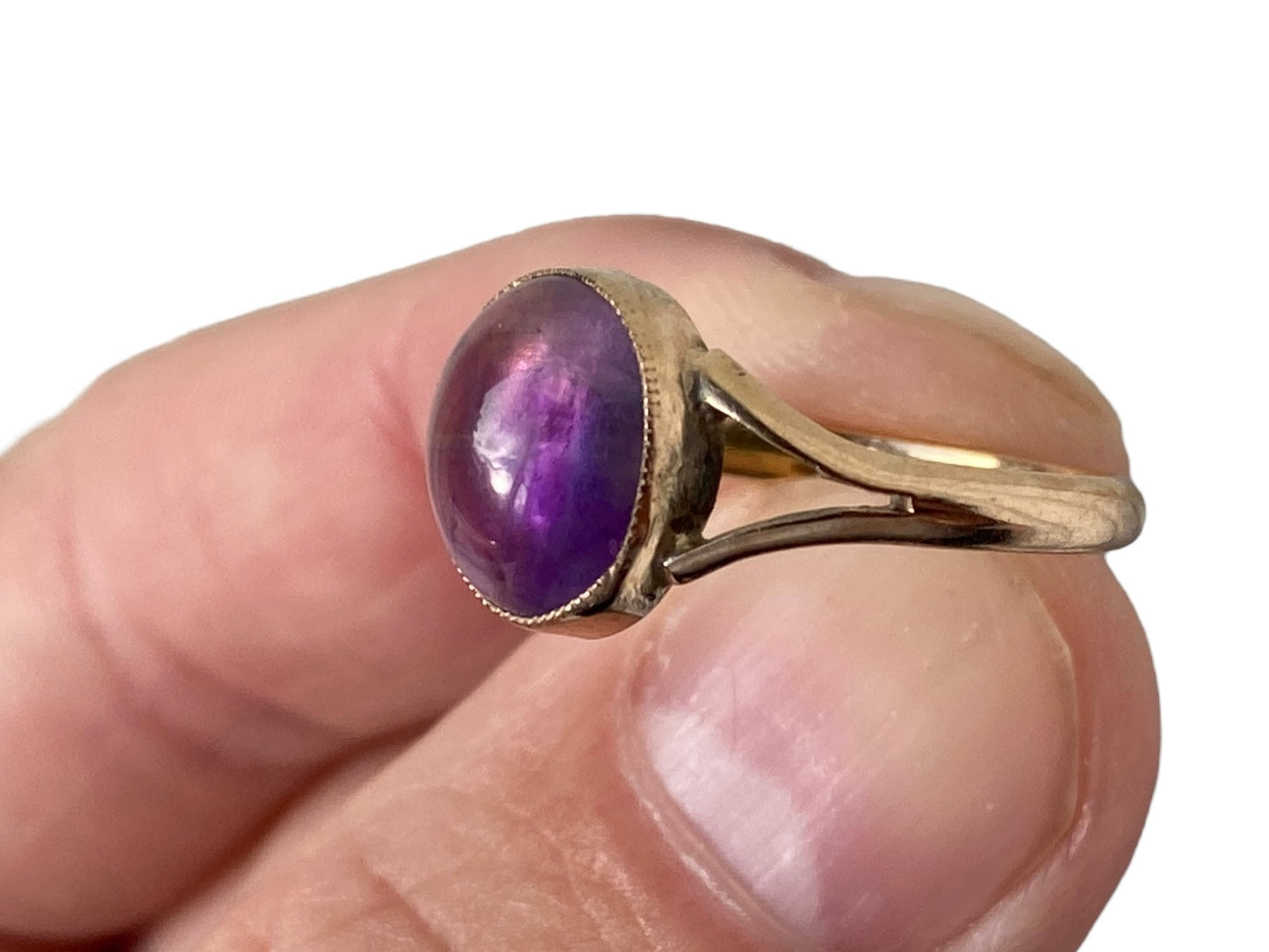 Antique 9ct Gold Amethyst Ring