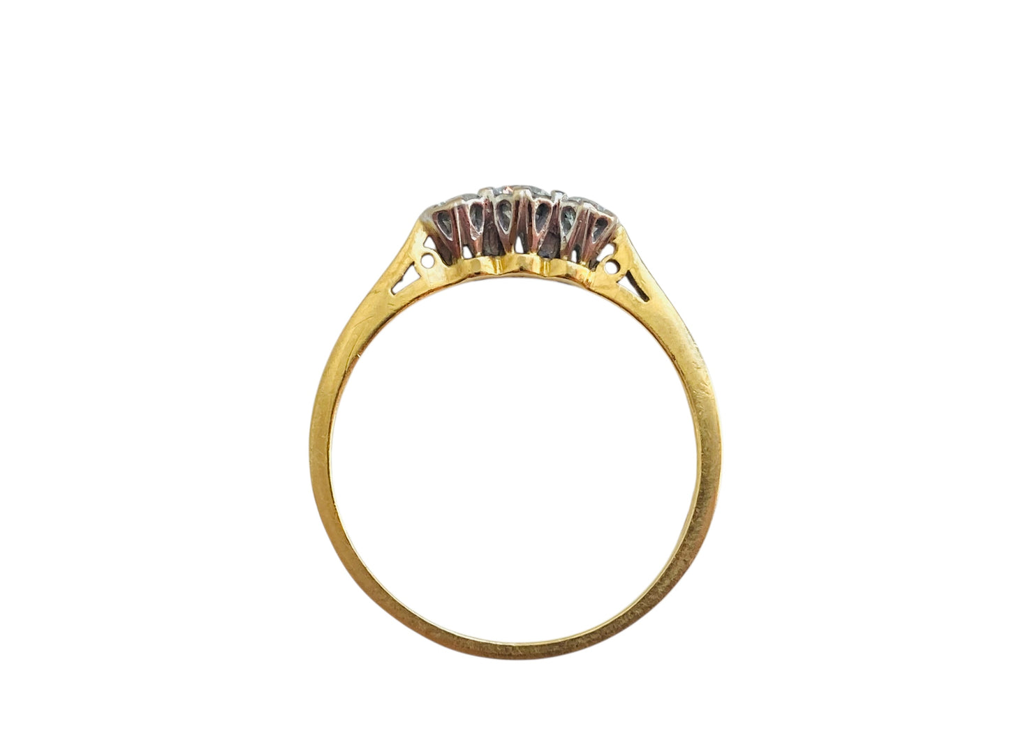 18ct Gold Three-Stone Diamond Ring