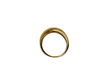 9ct Gold Diamond Crossover Ring