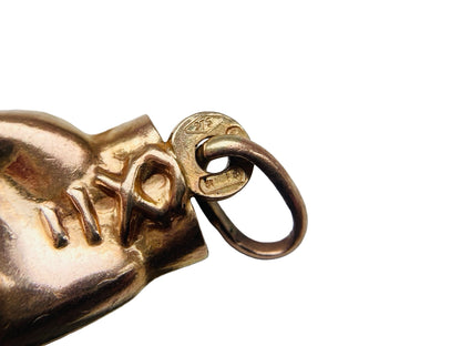 Vintage 9ct Gold Boxing Glove Pendant