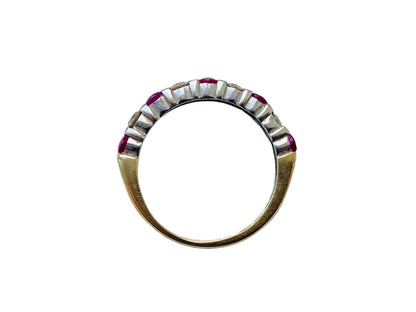 9ct Gold Ruby & Diamond Ring