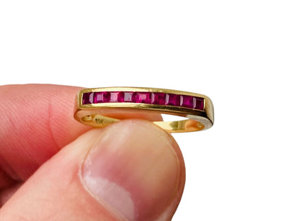 Vintage 18ct Gold Ruby Ring