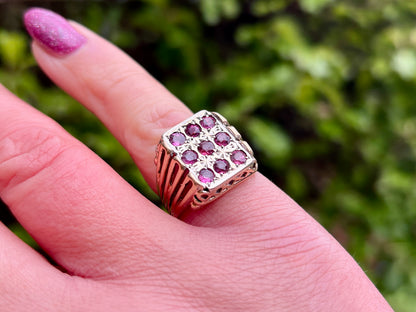 Vintage 9ct Gold Ruby Ring