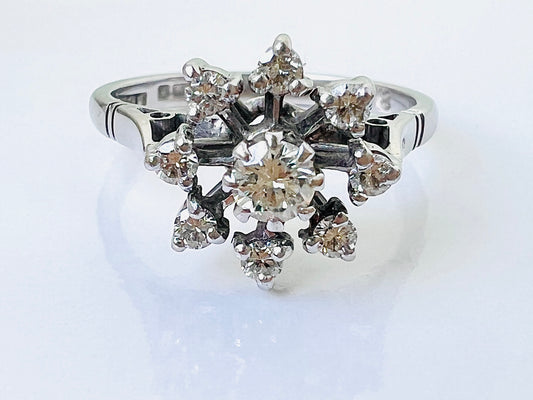Vintage 18ct Gold Diamond Ring