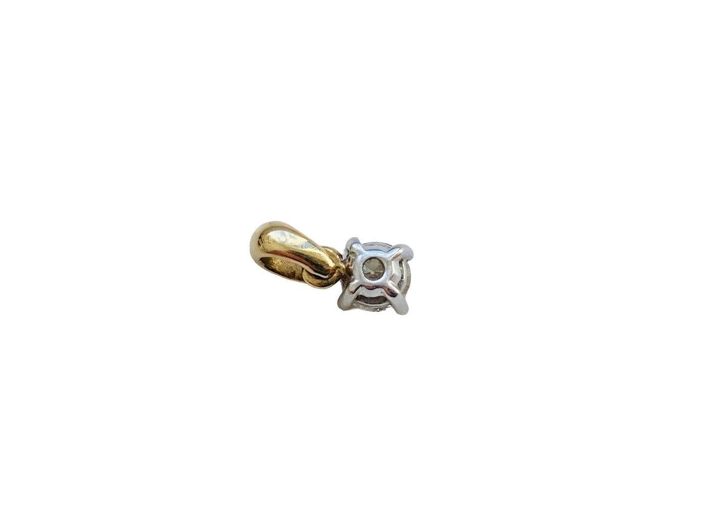 9ct Gold Diamond Solitaire Pendant