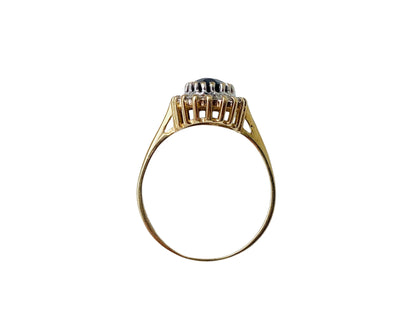 9ct Gold Sapphire & Diamond Ring