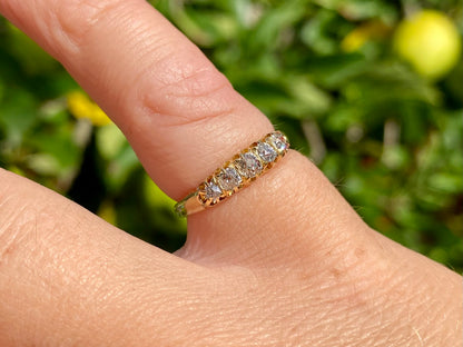Antique 18ct Gold Five-Stone Diamond Ring