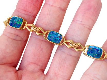 9ct Gold Opal Bracelet