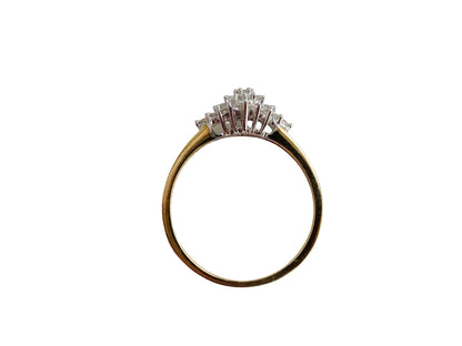 9ct Gold 0.33ct Diamond Cluster Ring