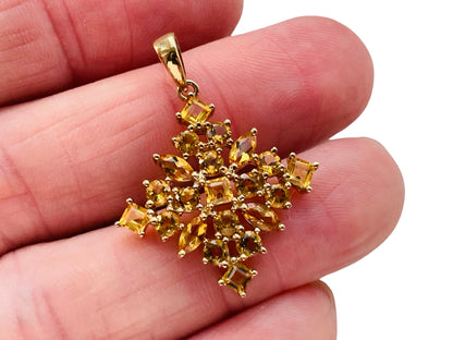 9ct Gold Citrine Pendant