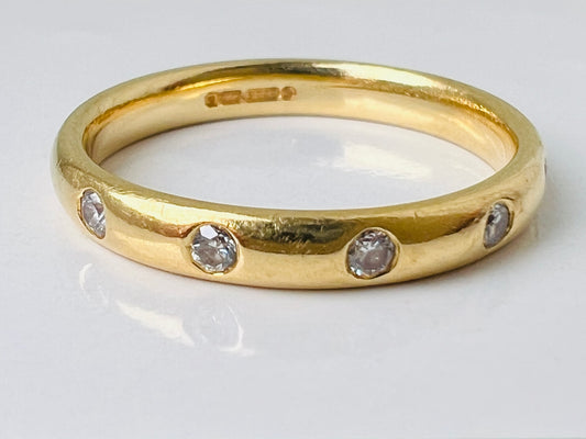 18ct Gold Five-Stone Diamond Band Ring