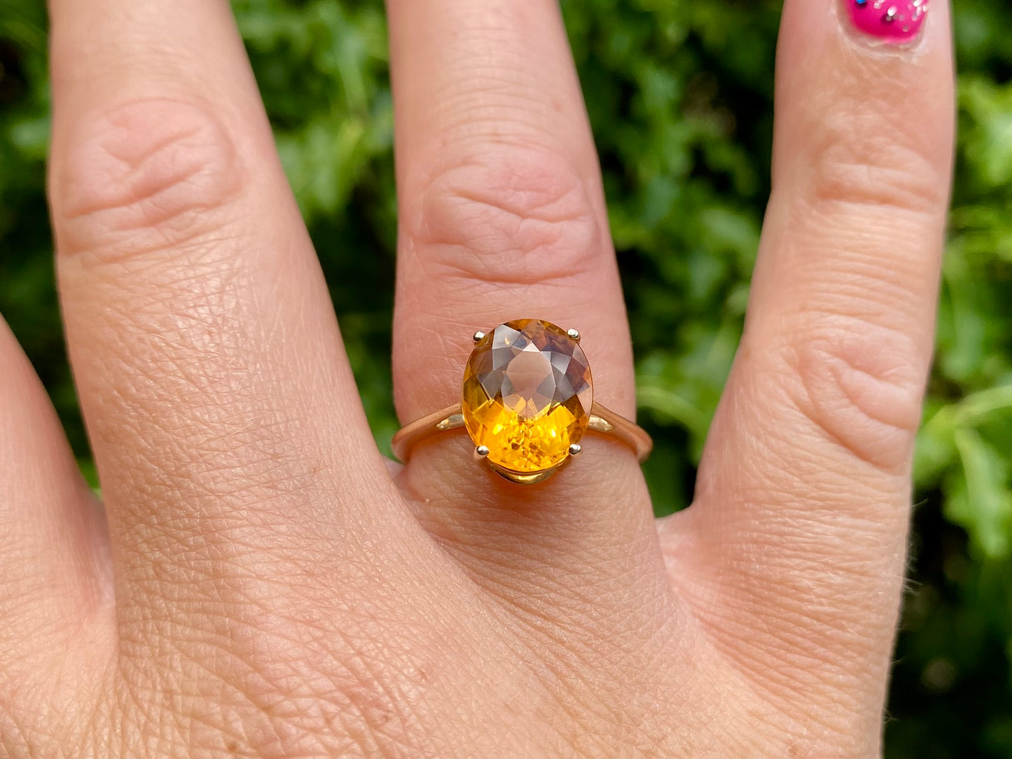 9ct Gold Citrine Ring