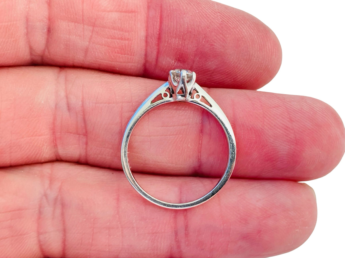 9ct Gold Diamond Solitaire Ring
