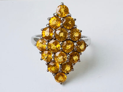 9ct Gold Orange Sapphire Ring