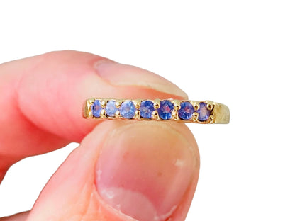 9ct Gold Tanzanite Stacking Ring