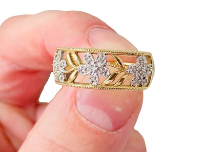 9ct Gold Diamond Ring
