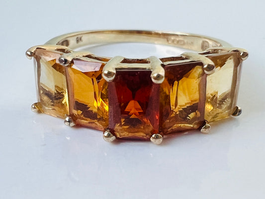 9ct Gold Citrine Ring