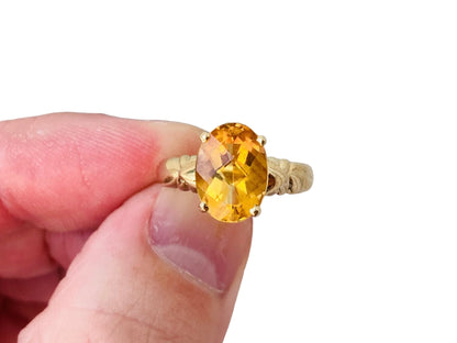 18ct Gold Citrine Ring