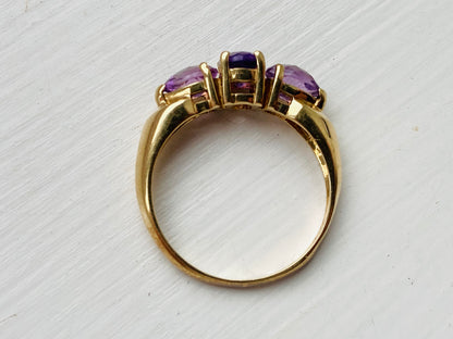 9ct Gold Amethyst Ring