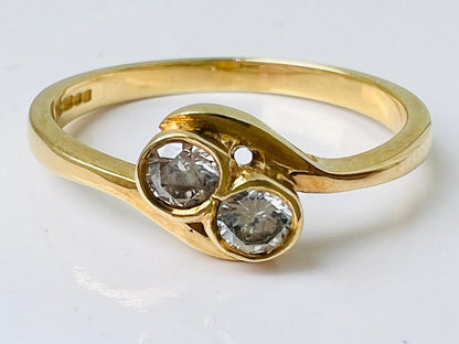 18ct Gold Two-Stone Toi Et Moi Diamond Ring