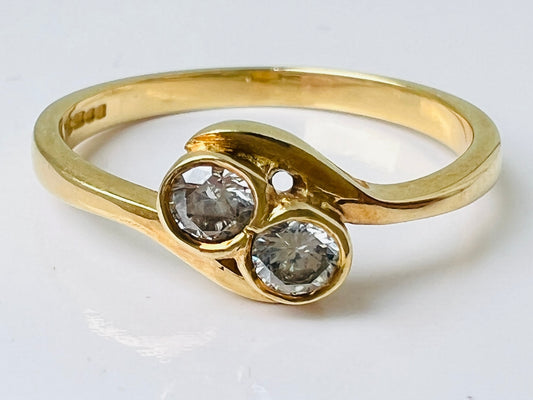 18ct Gold Two-Stone Toi Et Moi Diamond Ring