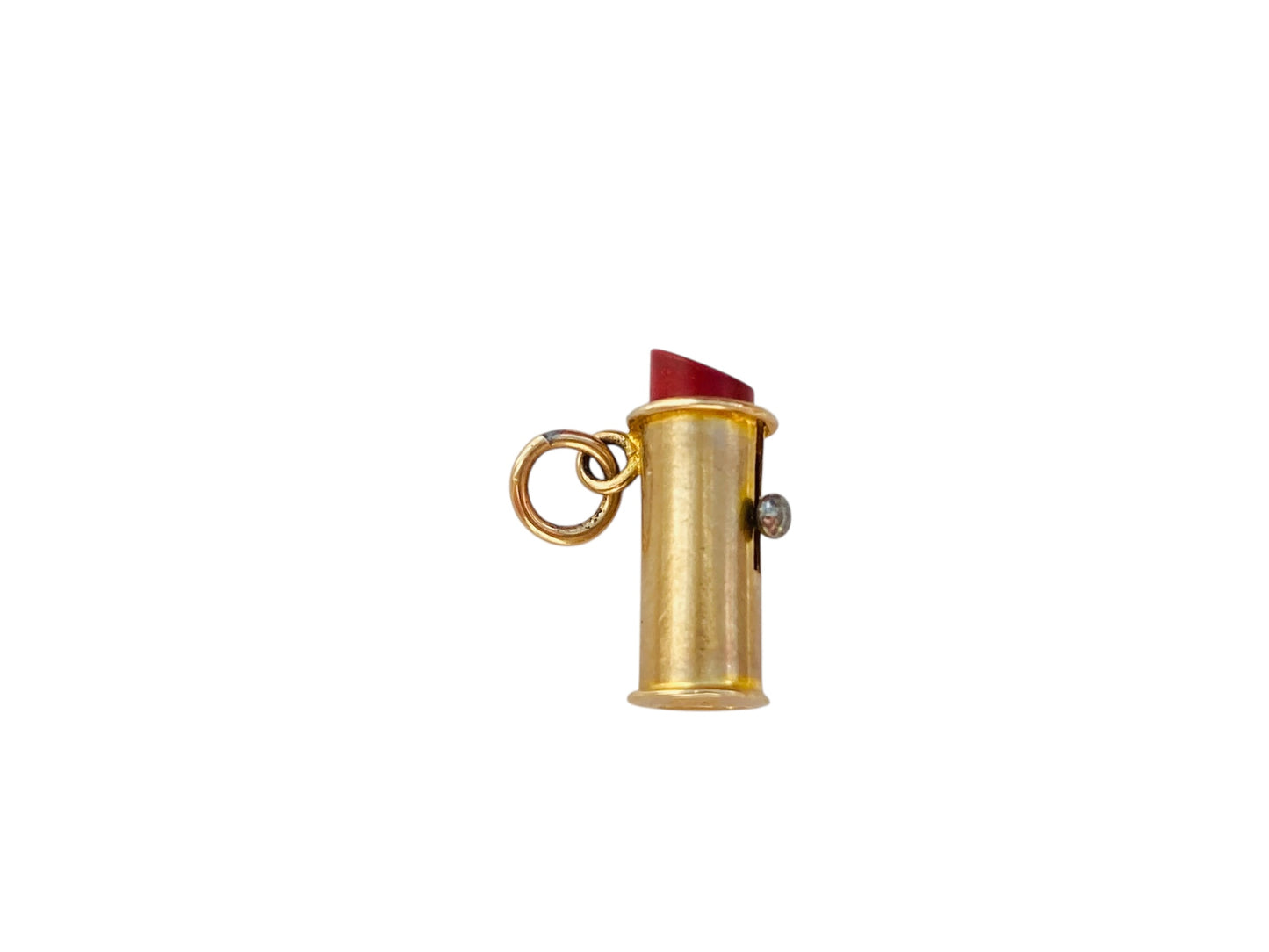 Vintage 9ct Gold Lip Stick Pendant or Charm