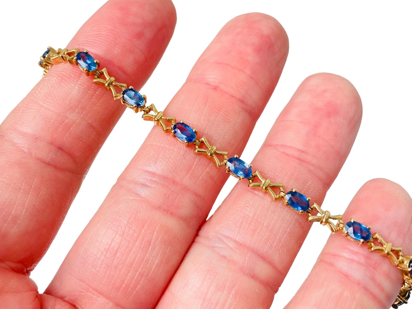 9ct Gold Sapphire Bracelet