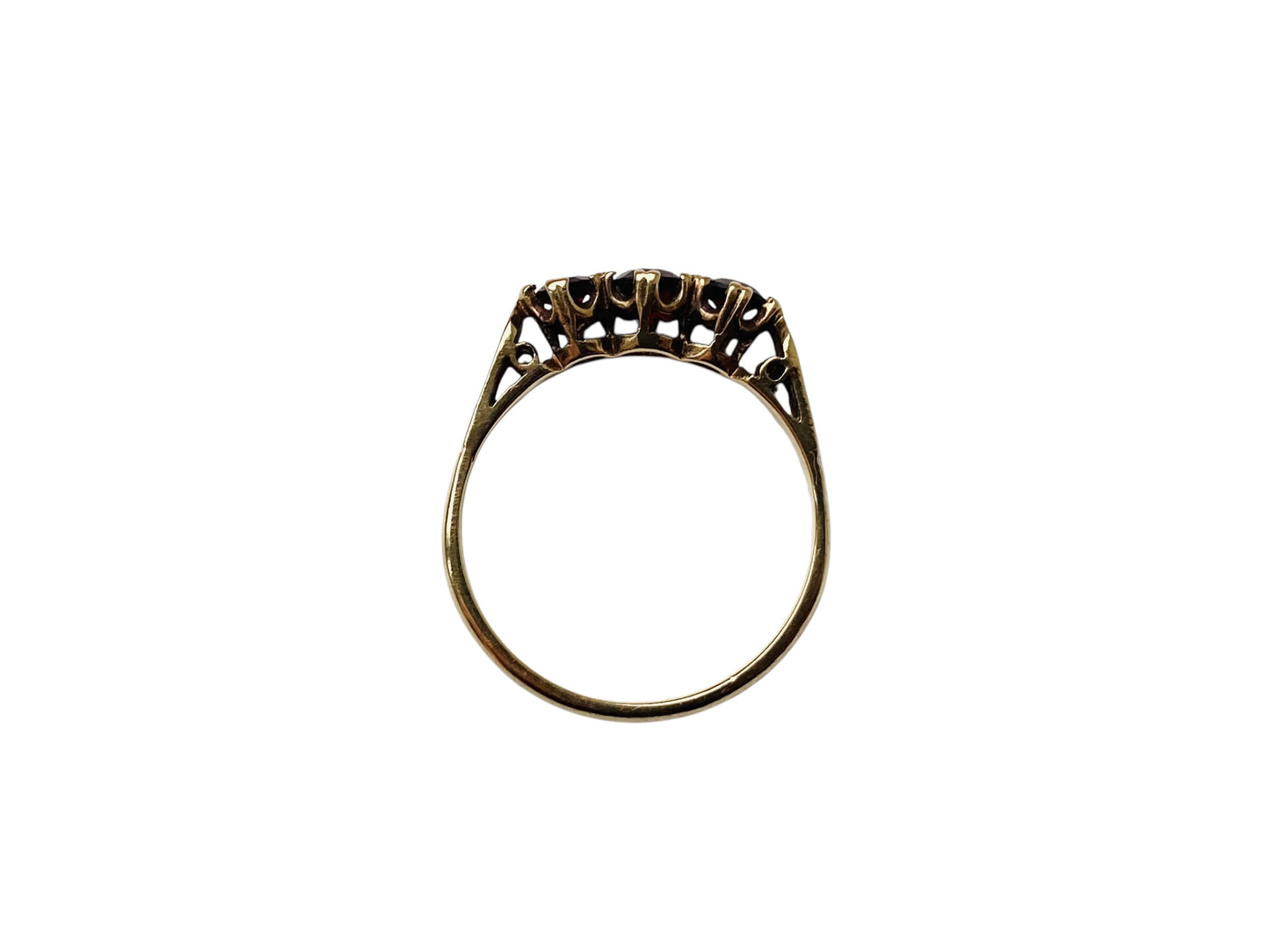Vintage 9ct Gold Garnet Ring
